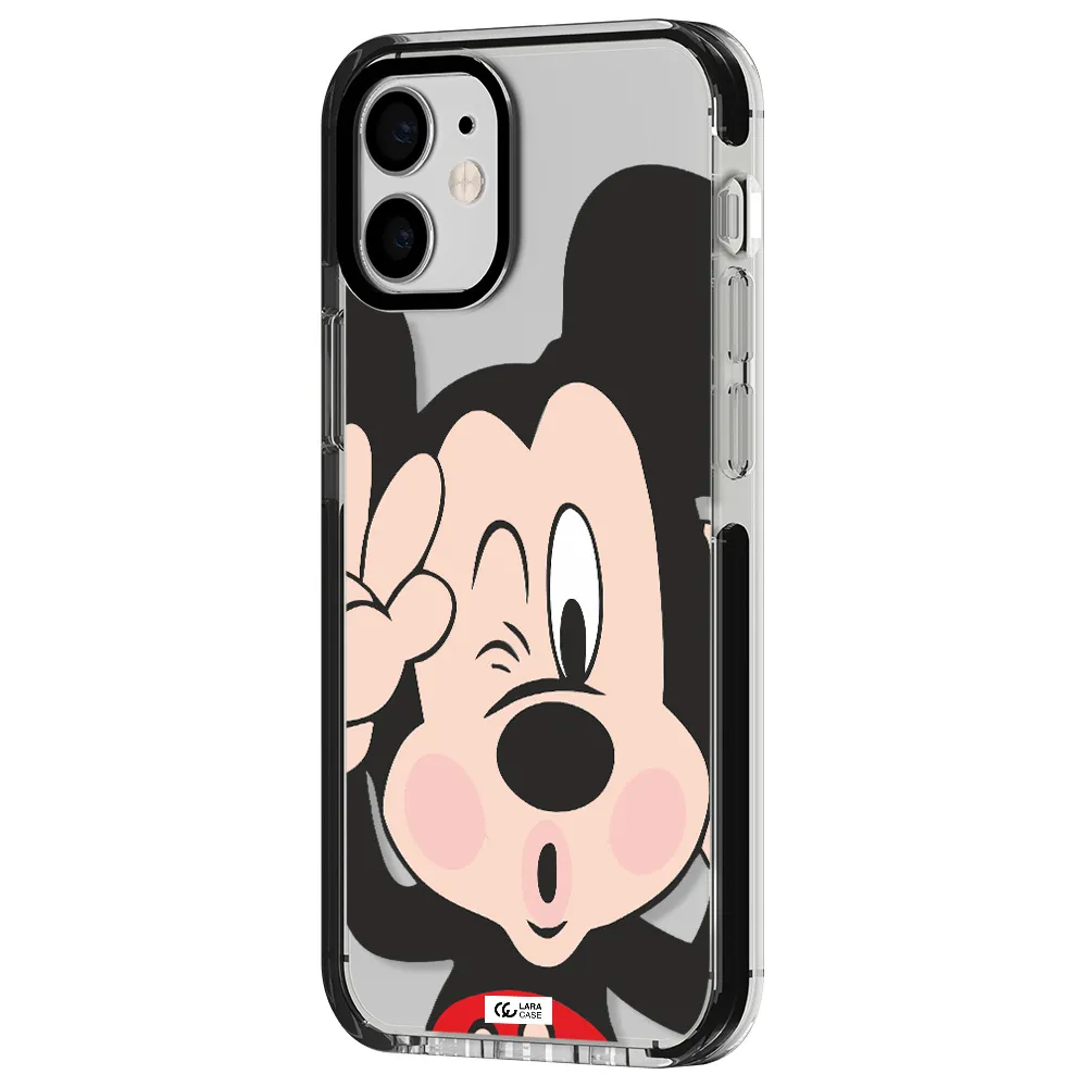 Mickey Mouse Apple iPhone 12 mini impact black border Case