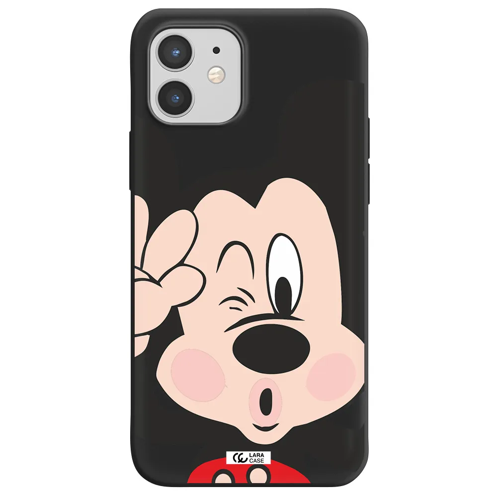 Mickey Mouse Apple iPhone 12 mini Silicone black Case