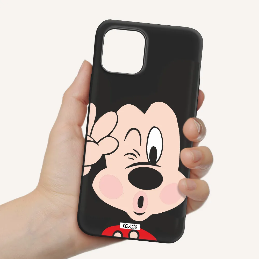 Mickey Mouse Apple iPhone 12 mini Silicone black Case