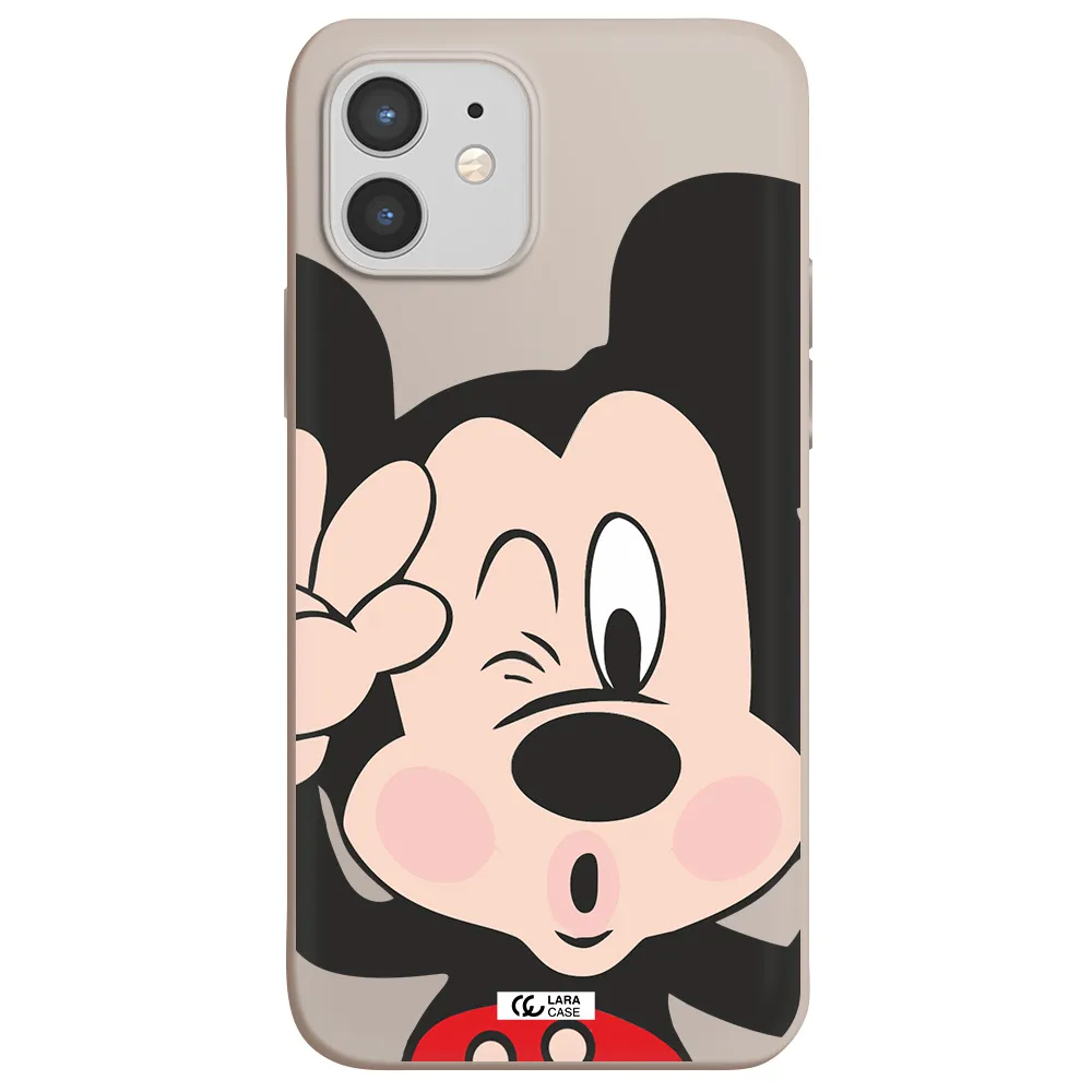 Mickey Mouse Apple iPhone 12 mini Silicone Stone Case