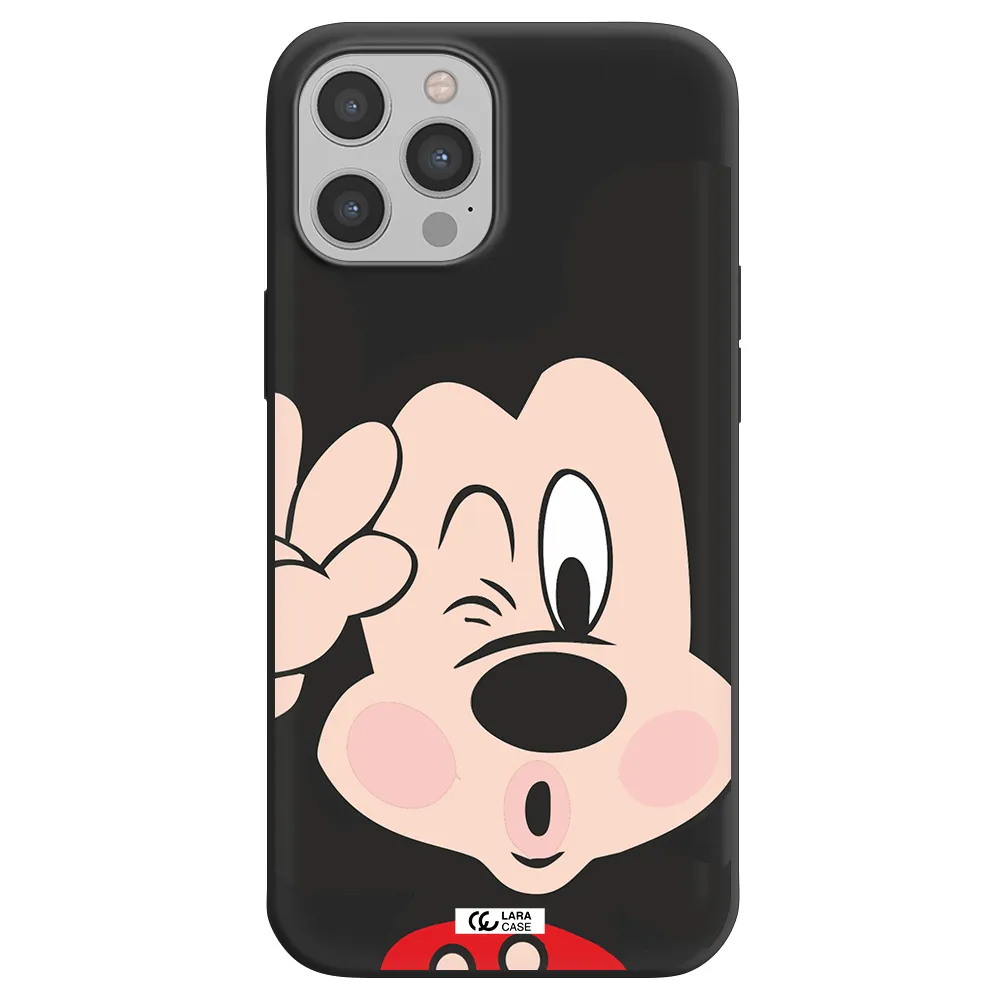Mickey Mouse Apple iPhone 12 pro max Silicone black Case