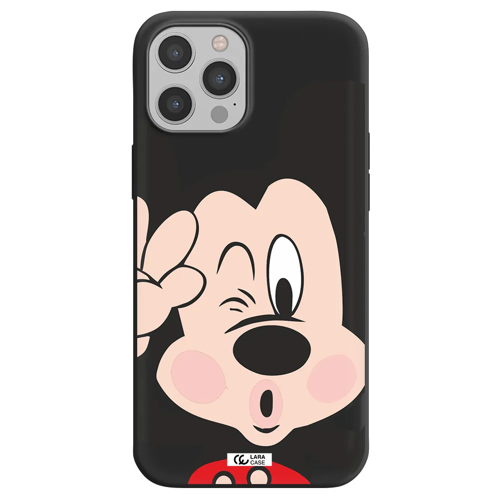 Mickey Mouse Apple iPhone 12 pro Silicone black Case