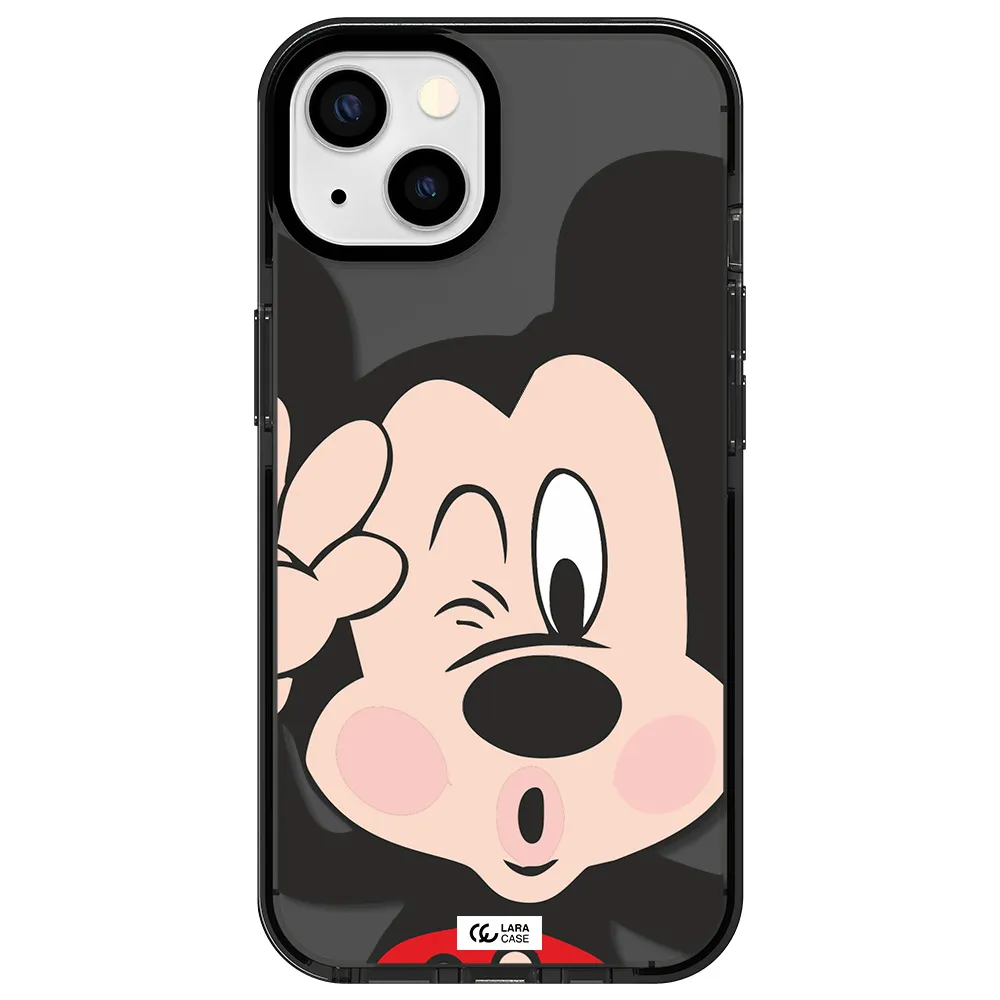 Mickey Mouse Apple iPhone 13 impact Smoke Black Case
