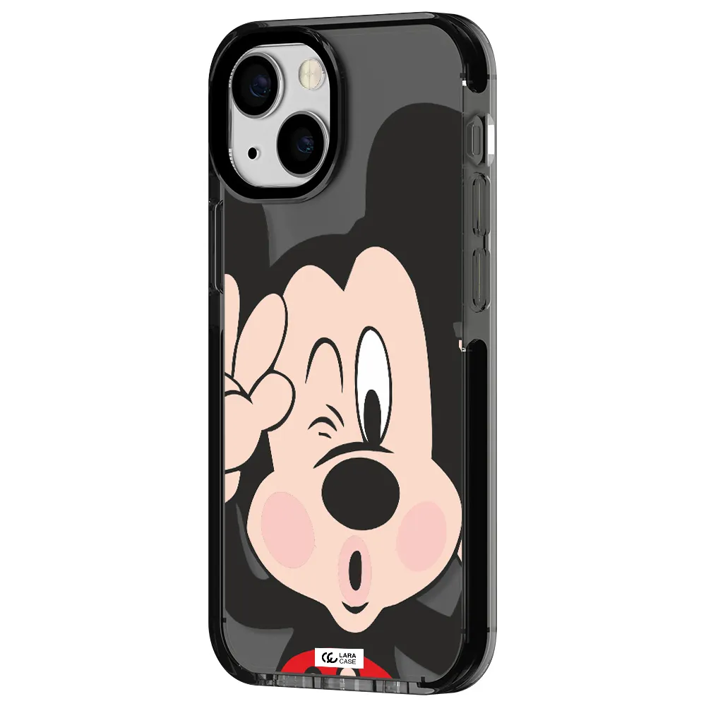 Mickey Mouse Apple iPhone 13 mini impact Smoke Black Case