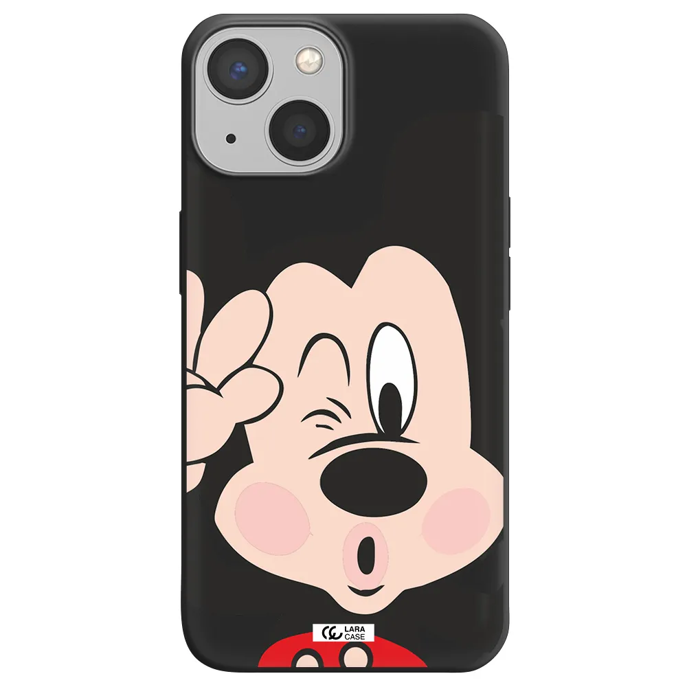 Mickey Mouse Apple iPhone 13 mini Silicone black Case