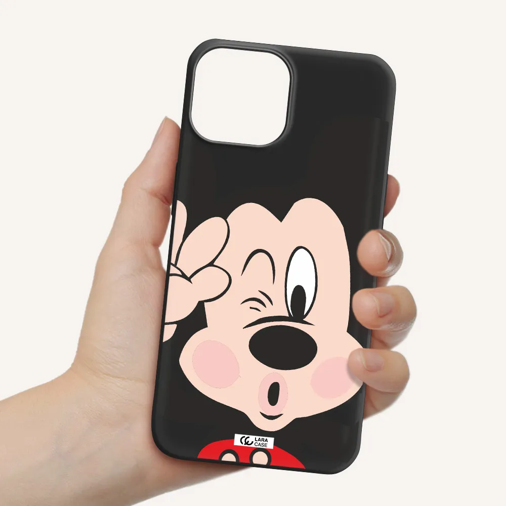 Mickey Mouse Apple iPhone 13 mini Silicone black Case