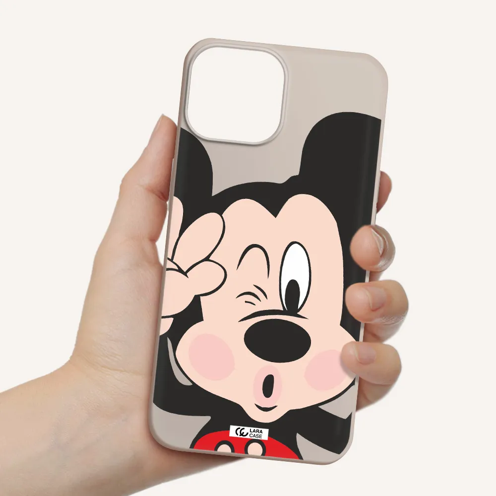 Mickey Mouse Apple iPhone 13 mini Silicone Stone Case