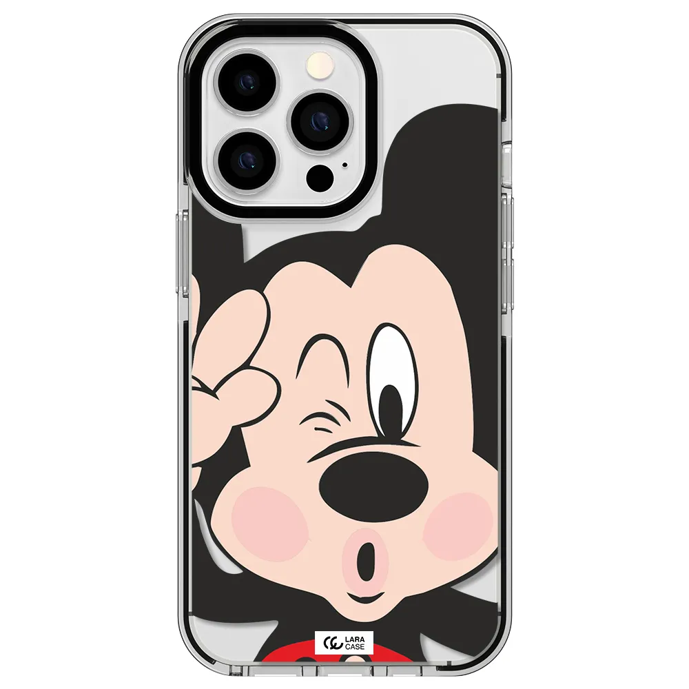 Mickey Mouse Apple iPhone 13 Pro impact black border Case