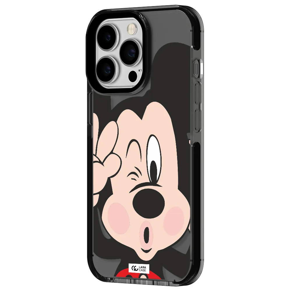 Mickey Mouse Apple iPhone 13 Pro impact Smoke Black Case
