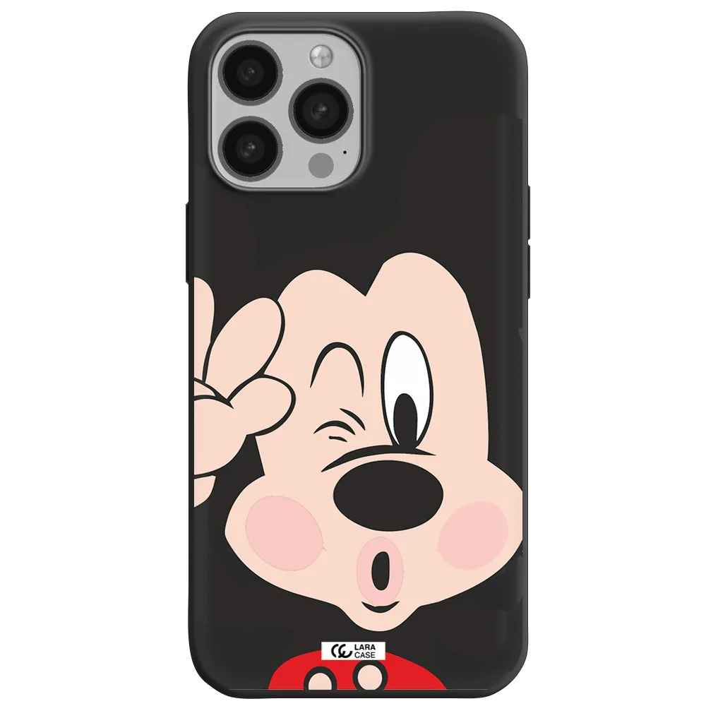 Mickey Mouse Apple iPhone 13 Pro Max Silicone black Case