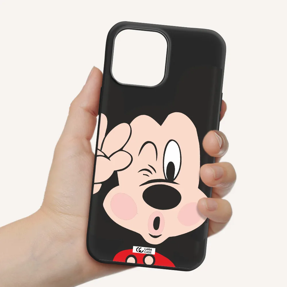 Mickey Mouse Apple iPhone 13 Pro Max Silicone black Case