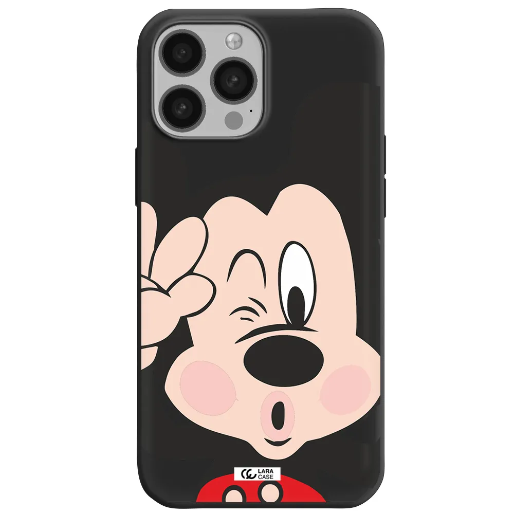 Mickey Mouse Apple iPhone 13 Pro Silicone black Case