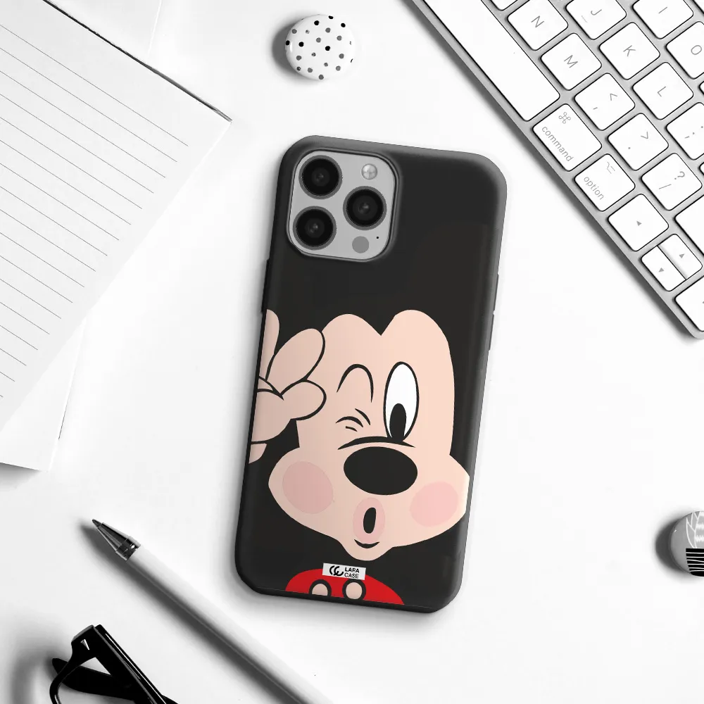 Mickey Mouse Apple iPhone 13 Pro Silicone black Case