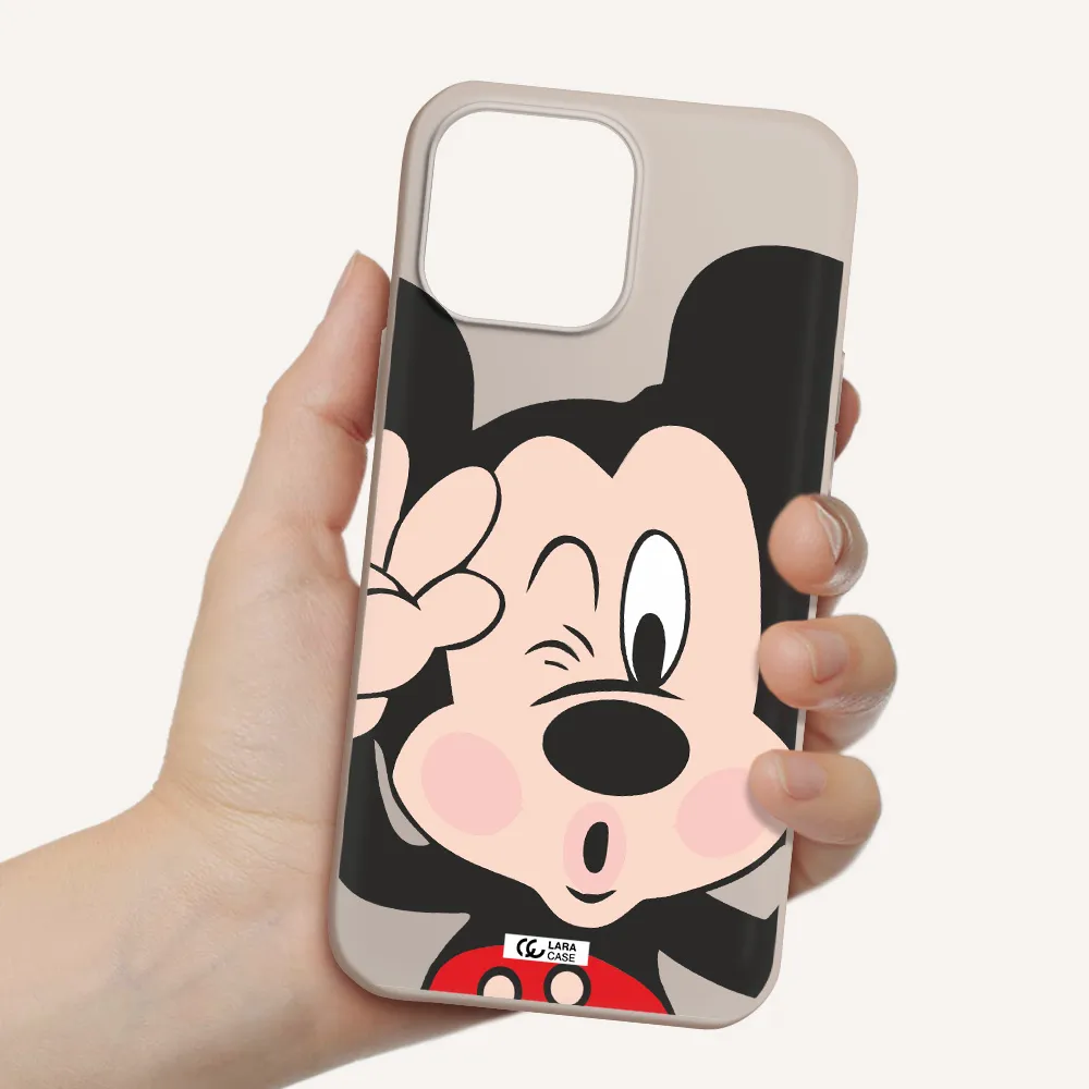 Mickey Mouse Apple iPhone 13 Pro Silicone Stone Case