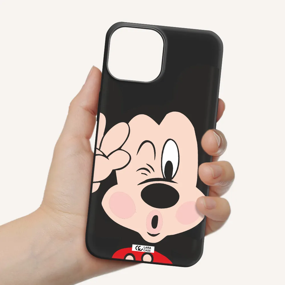 Mickey Mouse Apple iPhone 13 Silicone black Case