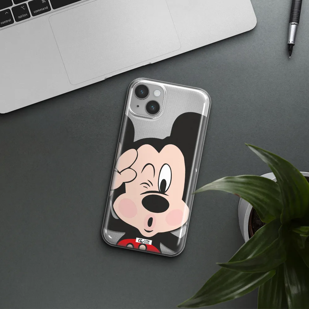 Mickey Mouse Apple iPhone 14 plus Clear TPU Case