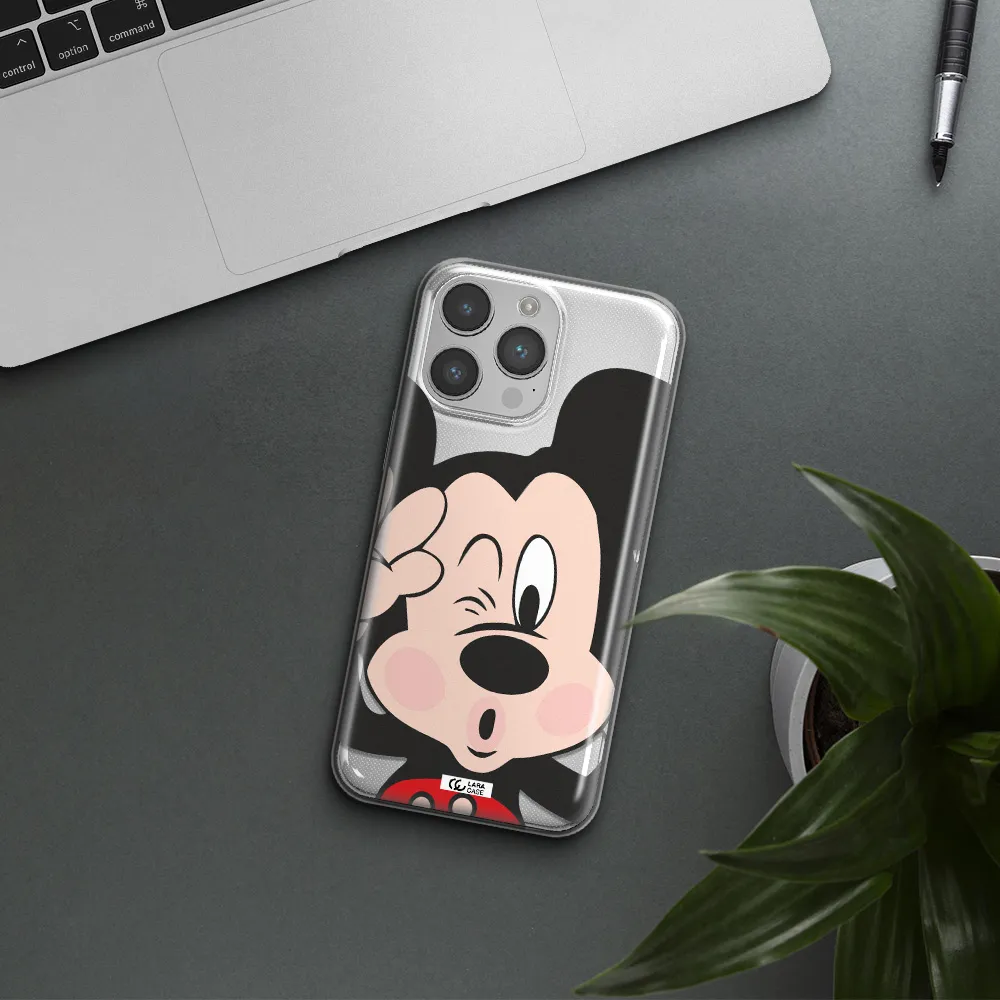 Mickey Mouse Apple iPhone 14 pro max Clear TPU Case