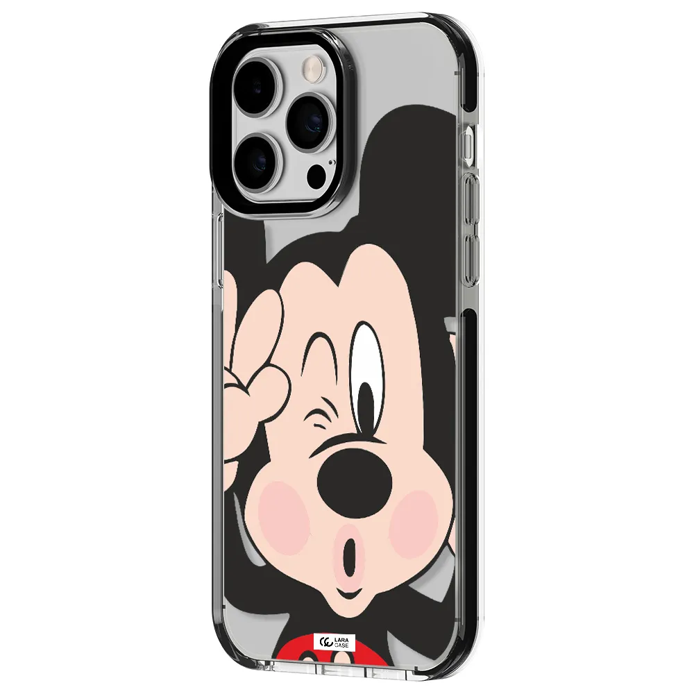 Mickey Mouse Apple iPhone 14 pro max impact black border Case