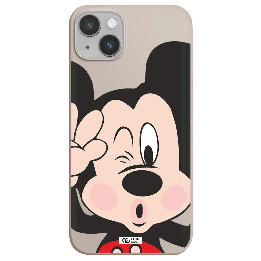 Mickey Mouse Apple iPhone 14 Silicone Stone Case