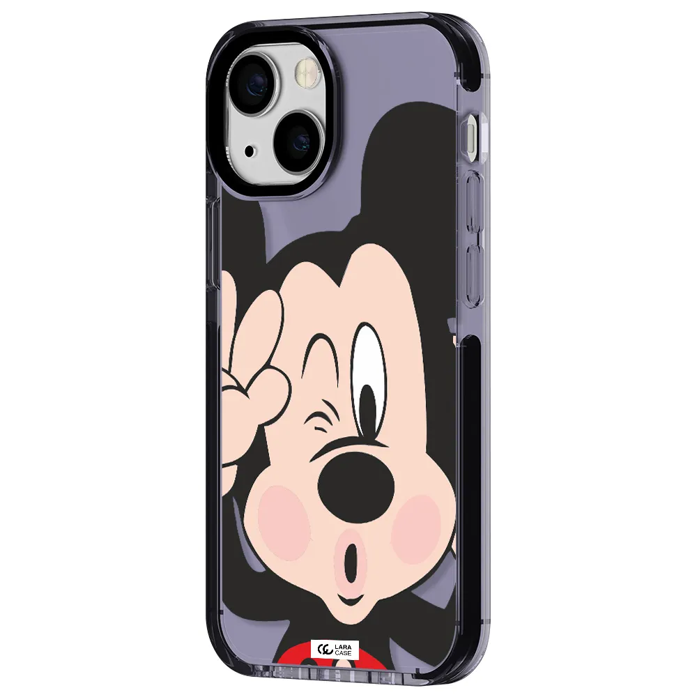 Mickey Mouse Apple iPhone 15 impact Lilac Case