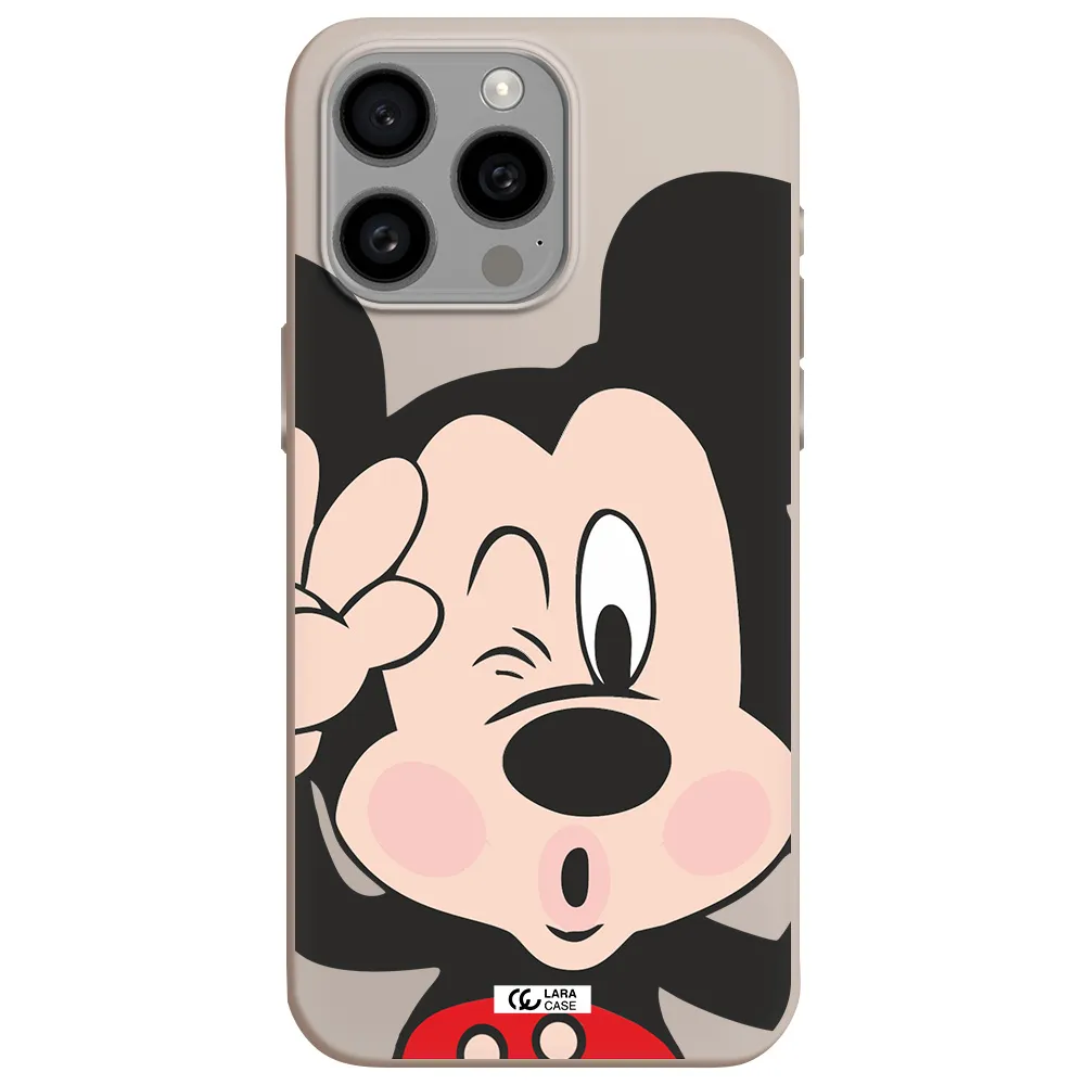 Mickey Mouse Apple Iphone 15 Pro max Silicone Stone Case