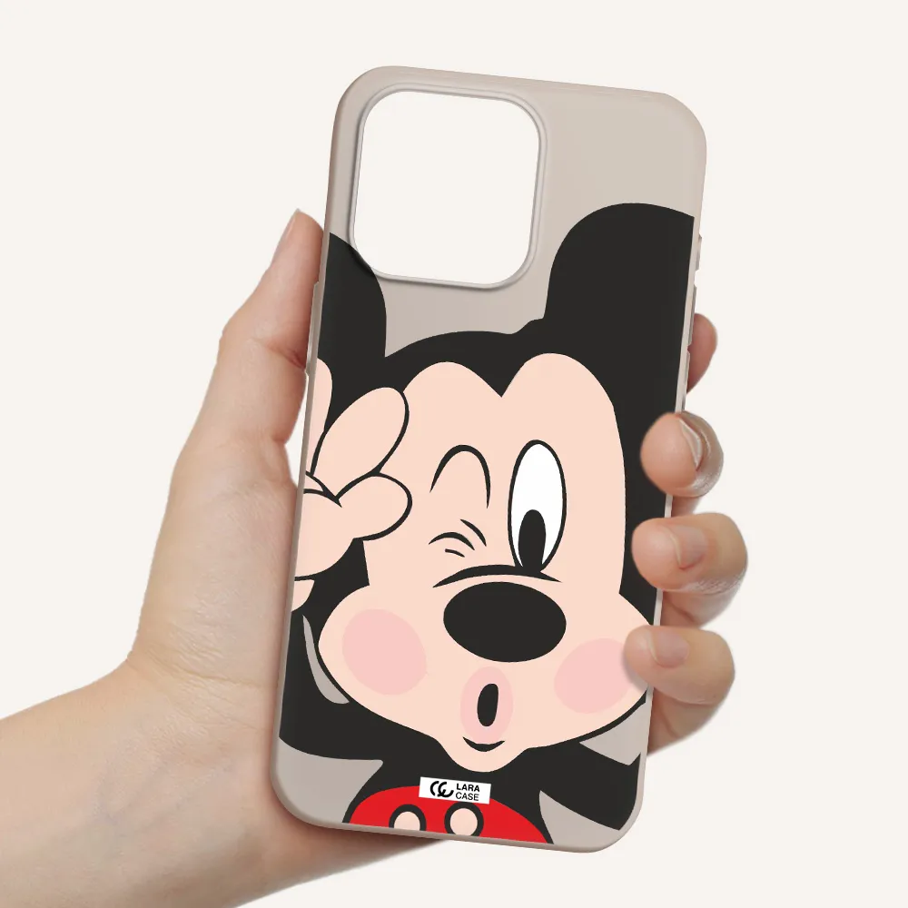 Mickey Mouse Apple Iphone 15 Pro max Silicone Stone Case