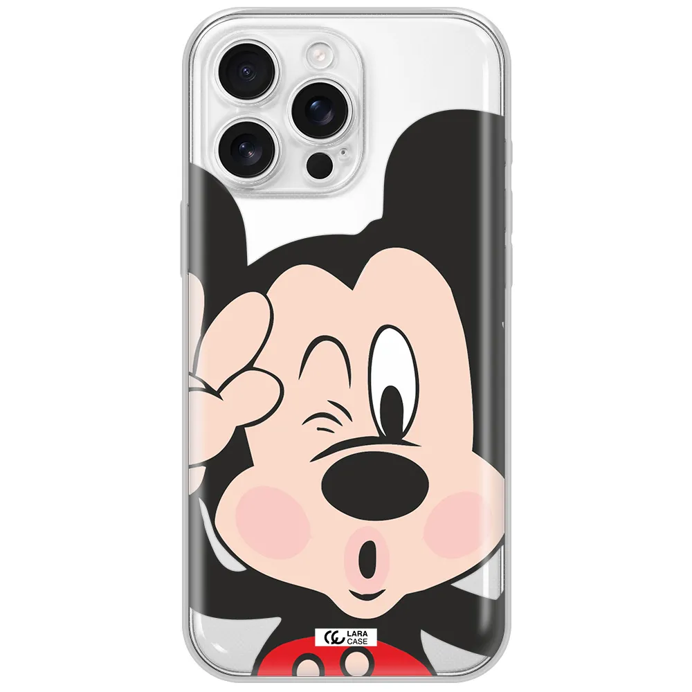 Mickey Mouse Apple Iphone 16 Pro Max Clear Tpu Case