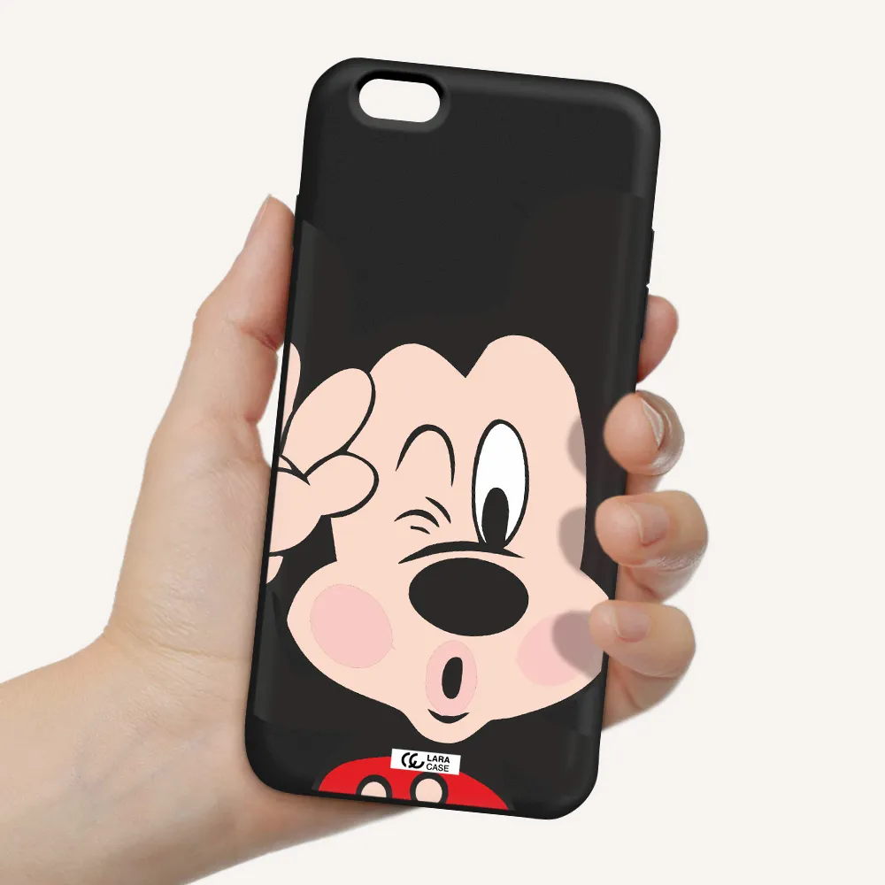 Mickey Mouse Apple iPhone 6 plus Silicone black Case
