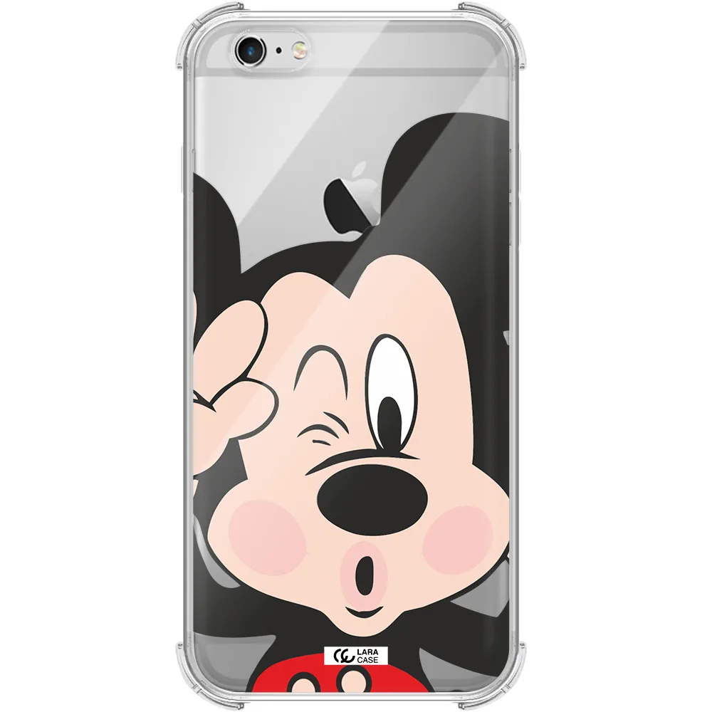 Mickey Mouse Apple iPhone 6 s plus Clear PC Case