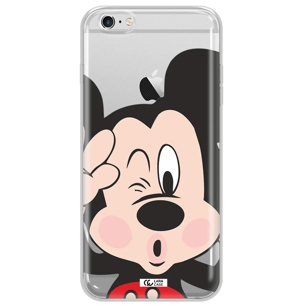 Mickey Mouse Apple iPhone 6 s plus Clear TPU Case