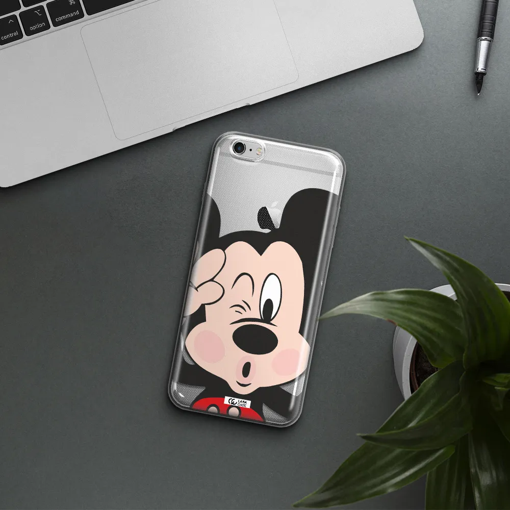 Mickey Mouse Apple iPhone 6 s plus Clear TPU Case