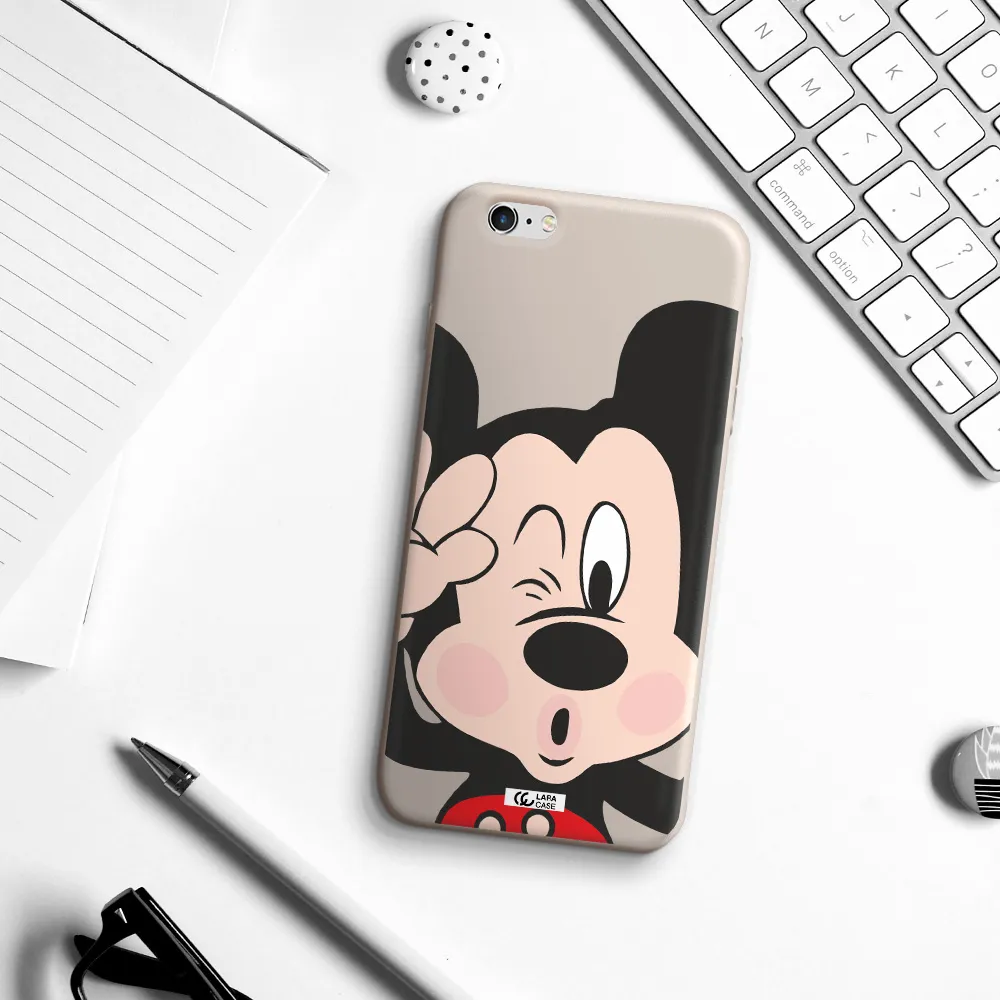 Mickey Mouse Apple iPhone 6 s plus Silicone Stone Case