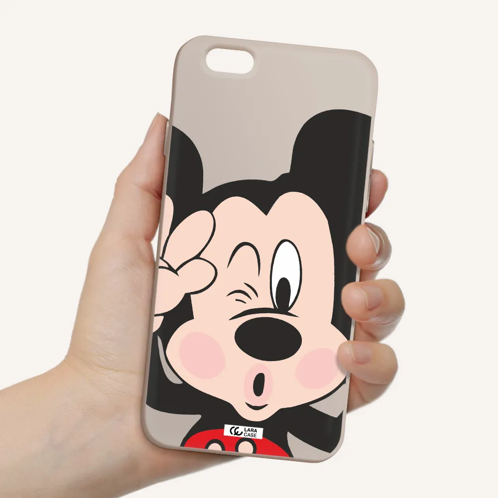 Mickey Mouse Apple iPhone 6 Silicone Stone Case