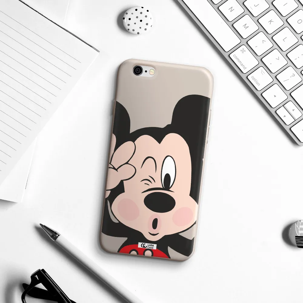 Mickey Mouse Apple iPhone 6 Silicone Stone Case