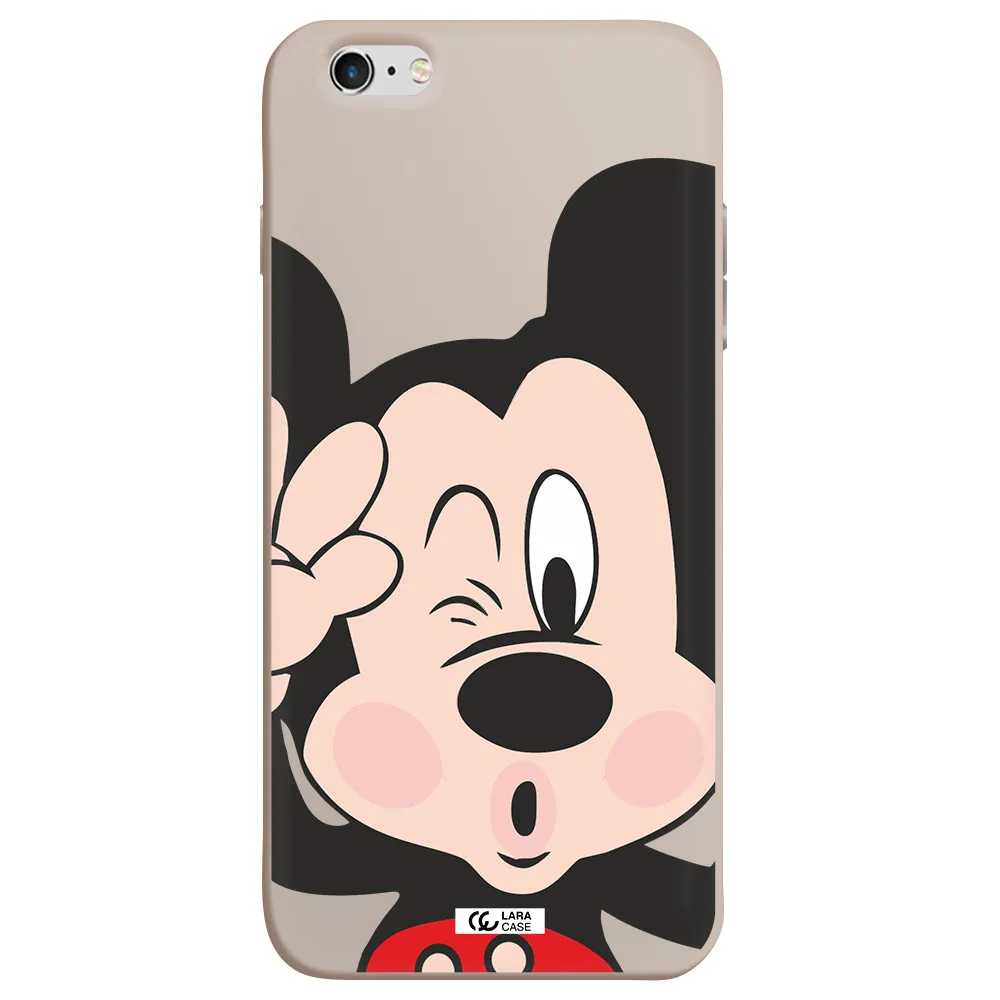 Mickey Mouse Apple iPhone 6S Silicone Stone Case