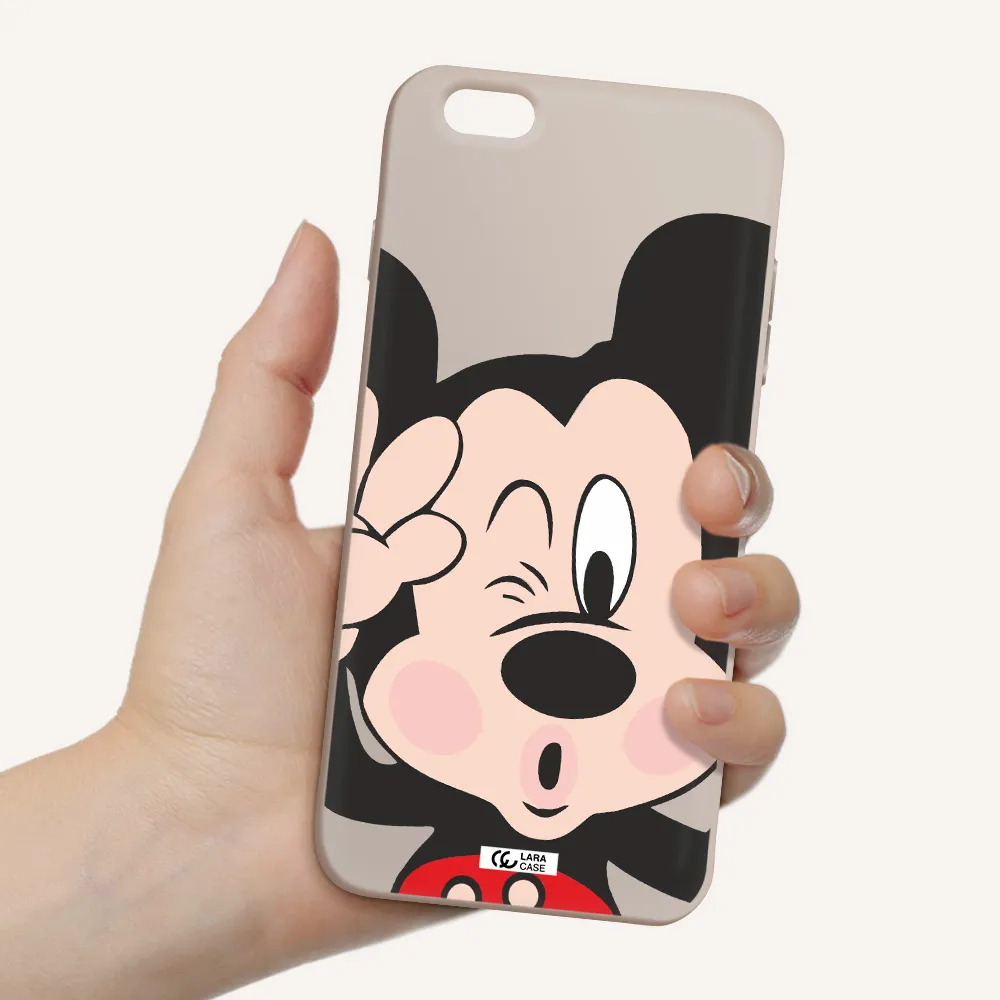Mickey Mouse Apple iPhone 6S Silicone Stone Case