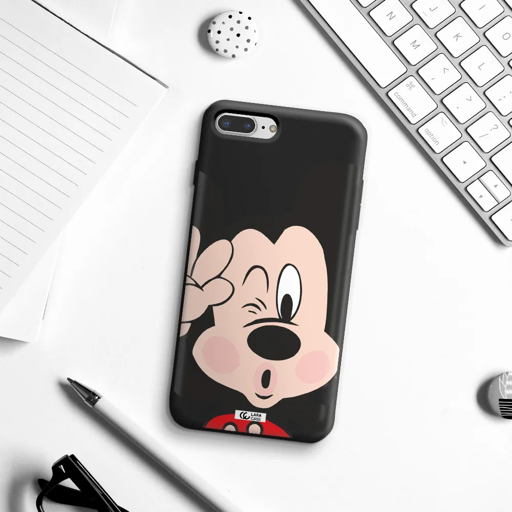 Mickey Mouse Apple iPhone 7 plus Silicone black Case