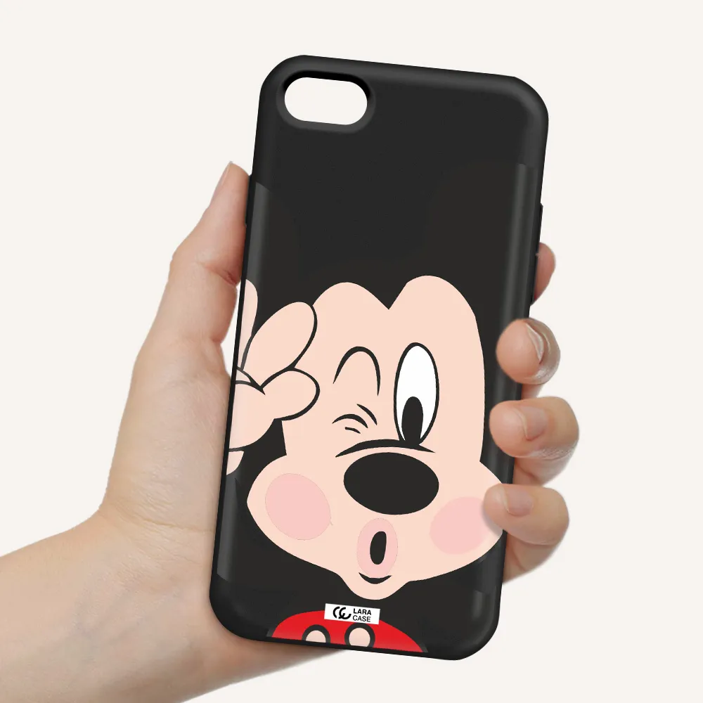 Mickey Mouse Apple iPhone 7 Silicone black Case