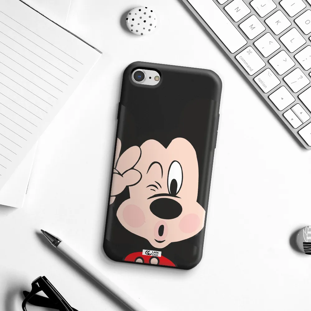 Mickey Mouse Apple iPhone 7 Silicone black Case