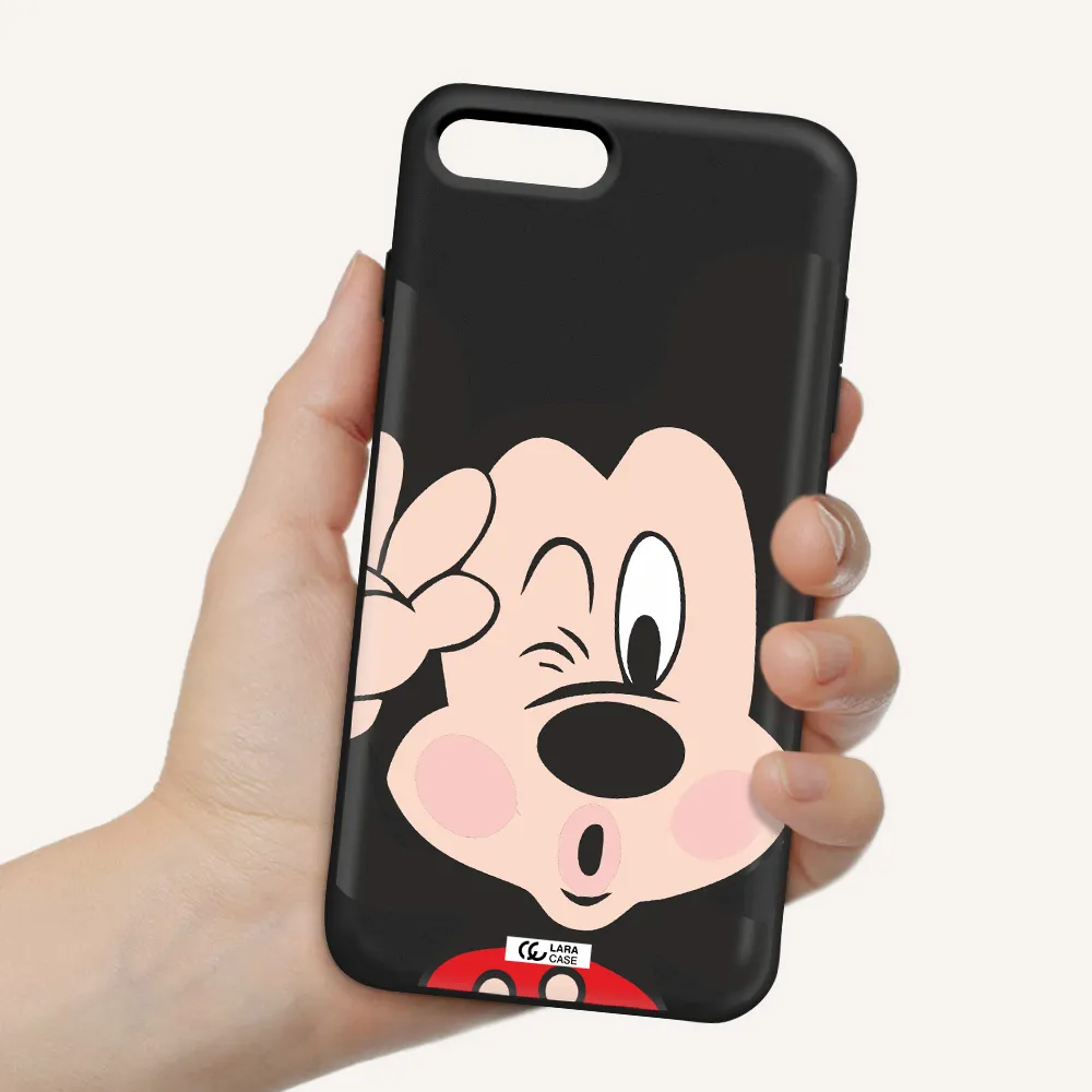 Mickey Mouse Apple iPhone 8 plus Silicone black Case