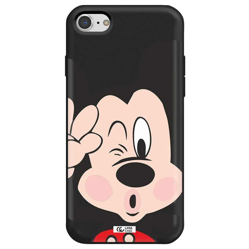 Mickey Mouse Apple iPhone 8 Silicone black Case