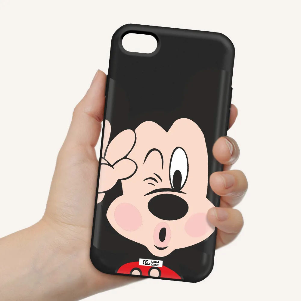 Mickey Mouse Apple iPhone 8 Silicone black Case