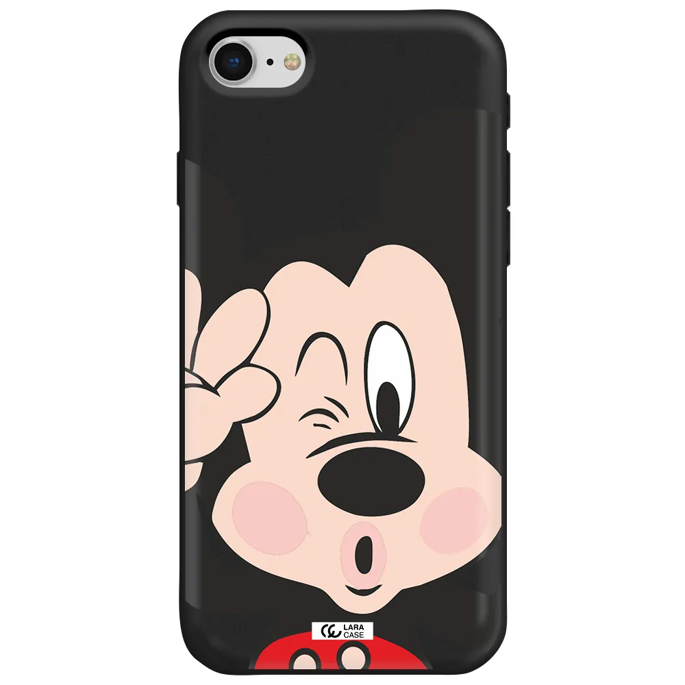 Mickey Mouse Apple iPhone se 2020 Silicone black Case