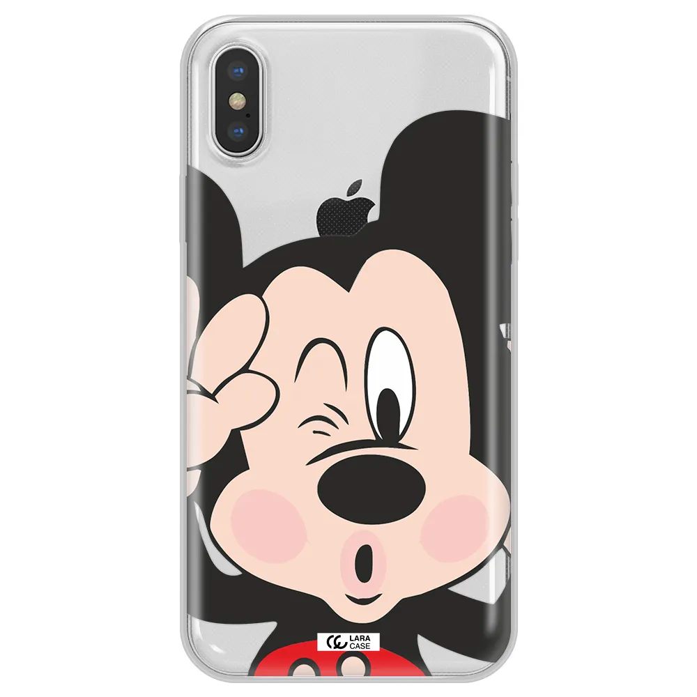 Mickey Mouse Apple iPhone X Clear TPU Case