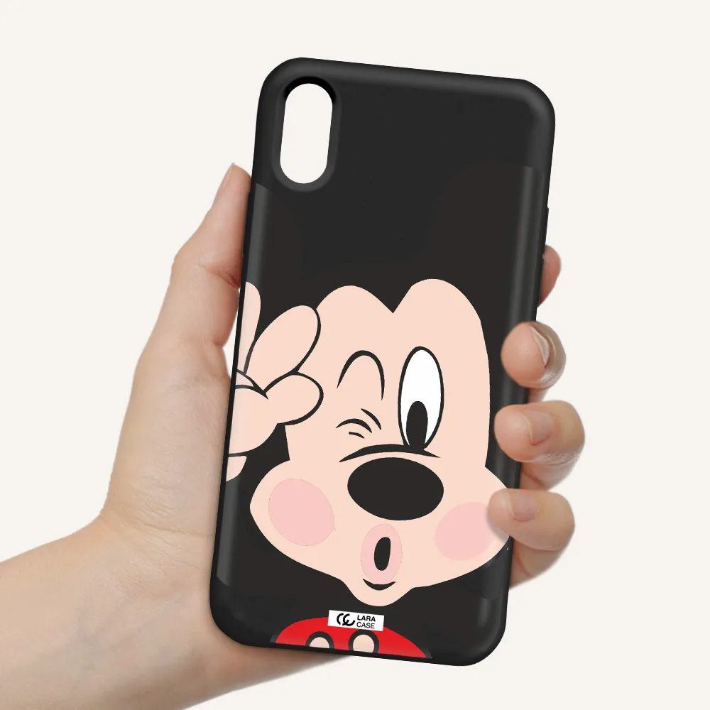 Mickey Mouse Apple iPhone X Silicone black Case