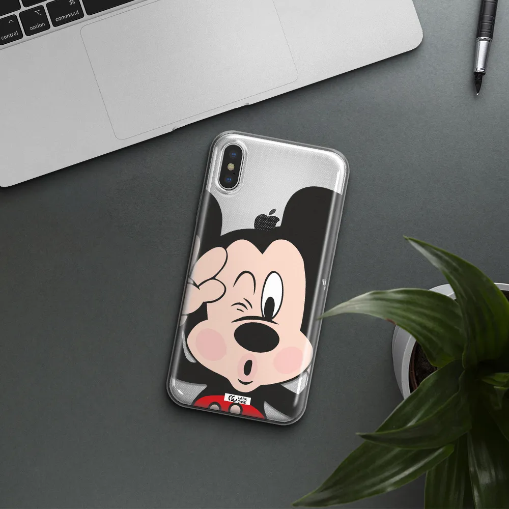 Mickey Mouse Apple iPhone XS Clear TPU Case