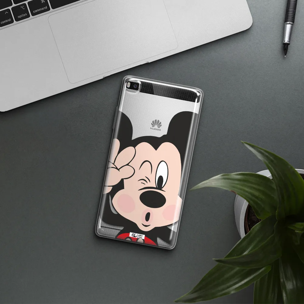 Mickey Mouse Huawei P8 Clear TPU Case