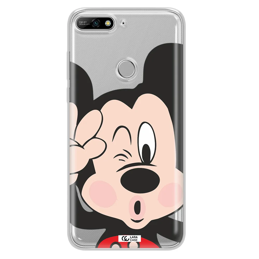 Mickey Mouse Huawei Y7 2018 Clear TPU Case