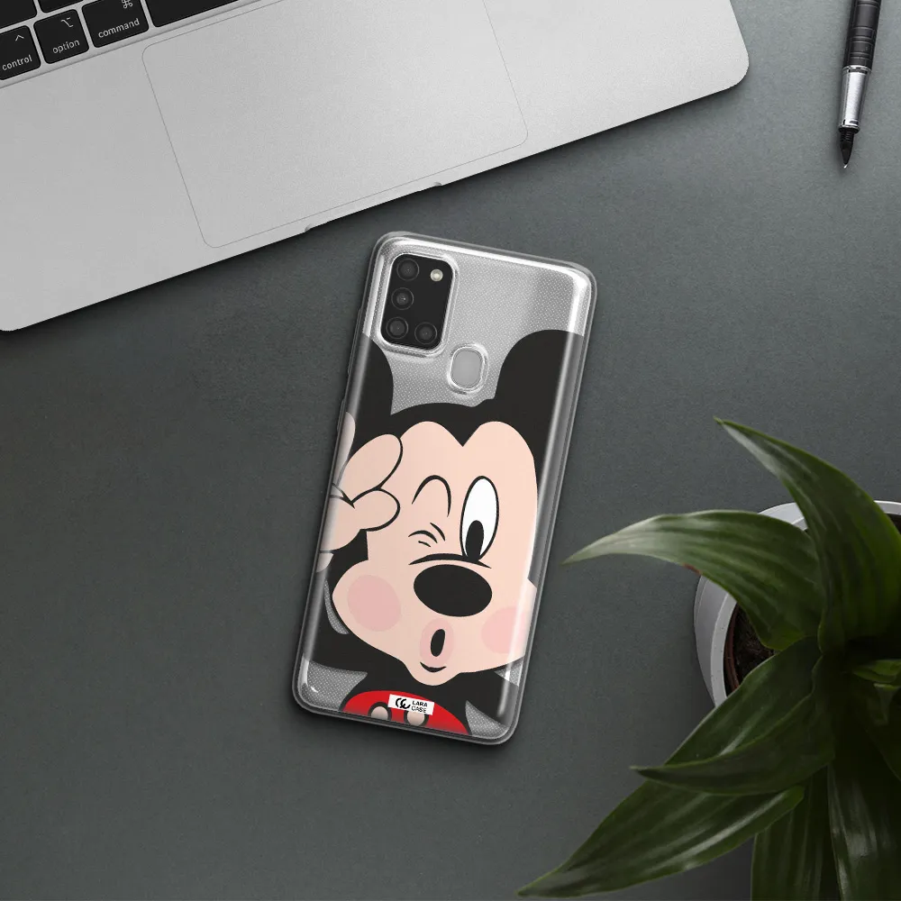 Mickey Mouse Samsung A21S Clear TPU Case