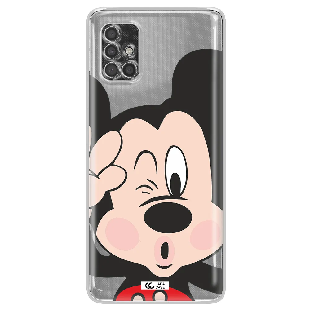 Mickey Mouse Samsung A40S Clear Tpu Case